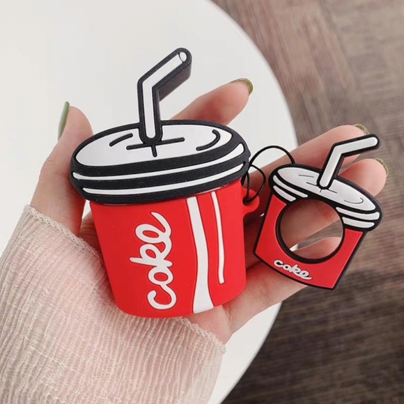 NEW Cartoon Airpods Silicone Case W/Ring Strap - Picture 5 of 7